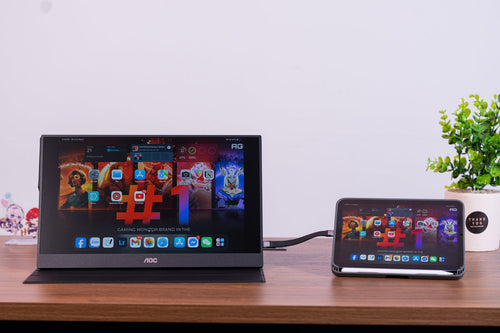 AOC 16T20: Mở rộng không gian làm việc trên laptop chưa bao giờ dễ đến thế!