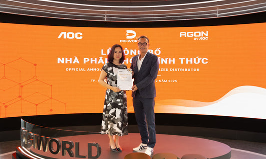 Digiworld hợp tác cùng AOC, chính thức trở thành nhà phân phối của hãng màn hình lớn nhất thế giới tại Việt Nam